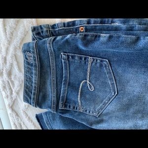 Justice Girl’s Destructed Pull On Jeggings 18Plus